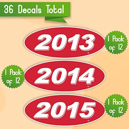 Versa Tags 2013 2014 e 2015 Modelo Oval Ano de Ano de Carros Vancidores de Janelas com orgulho feitas nos EUA Versa Oval
