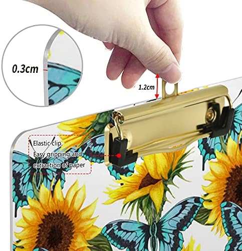 Sunflower Butterfly Plástico Placa de transferência 9 x12.5 CLIPLICS COMBRAS