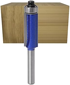 Cortador de moagem de hardware 1 pedaço de 1/4 de haste de haste 6 mm cortador de corte de haste com modelo de madeira
