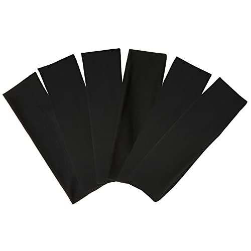 Bandas de cabeça pretas para mulheres para mulheres curtas de cabelos elásticos de suor elásticos de cabelo macio para cabelos para