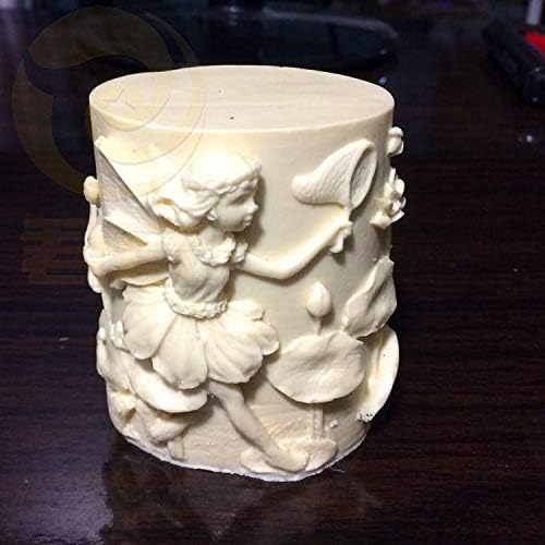 Angel Catch Dragonfly Candle Mold Molde 3D Pillar Silicone Molds Decorating Resin Gypsum Crafts Moldes de silicone