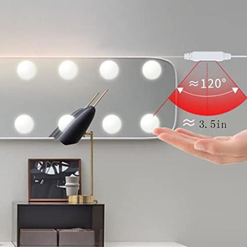 Lâmpada de maquiagem indutiva 360 ° Rotação Alongamento sem eletrodo Led lâmpada de lâmpada macia para mesa de maquiagem e espelho