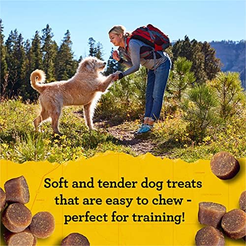Guloseimas para cães adultos de Zuke Mini Naturals, receita de carne bovina com vitaminas e minerais adicionais, tratamento de treinamento