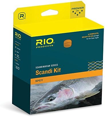 Rio Fly Pishing Fly Line Scandia Shad Kit 9 Linha de pesca, salmão/laranja