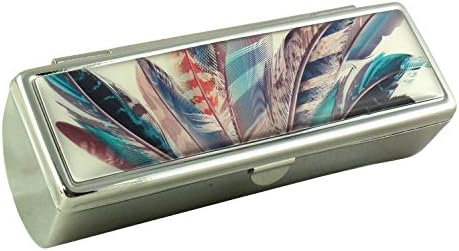 Caixa de batom de designer de Houder com espelho para bolsa - suporte de batom decorativo com caixa de presente - forrada