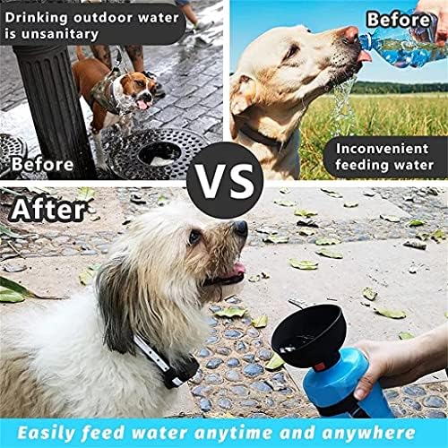 Hfdgdfk portátil garrafa de água portátil garrafa dobrável alimentador de animais de estimação garrafa de água animais de