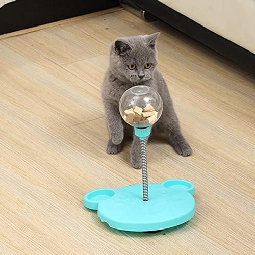Oallk gato que está vazando alimentos bola auto-tocando brinquedos de copo de gabar