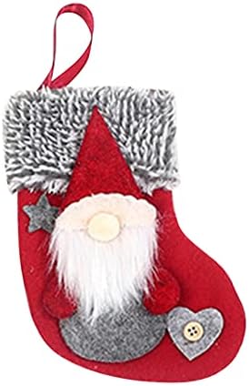 Meias de Natal Big Socks Classic Forest Figura Figura de Christeiro Bolsa de Candros de Candros de Natal Pingente de Natal Bolas