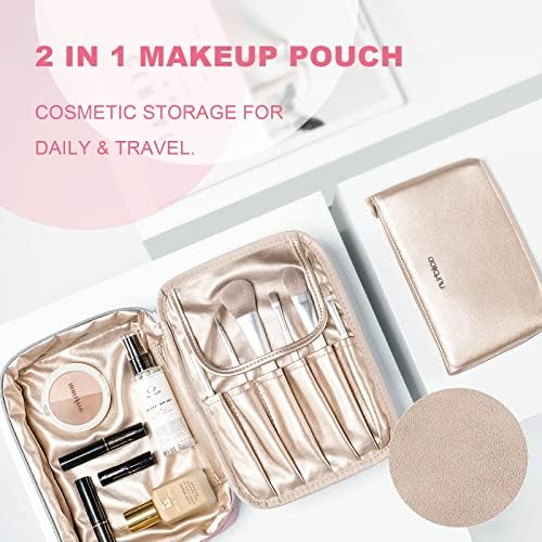 Darin Travel Makeup Bag, Bolsa de Bolsa Cosmética Organizadora de Maquiagem, bolsa de produtos de higiene pessoal portátil de zíper