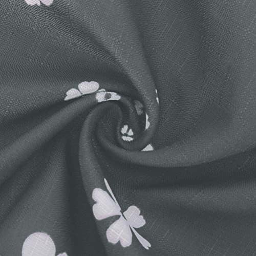 Calças de lounge de estampa floral feminina calça de linho de algodão solto de verão elástica de cintura alta de cintura larga