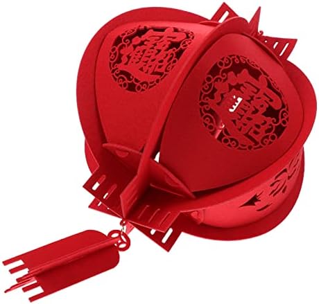 Ornamento Vermelho Escebido 2023 Ano das Lanternas de Coelho Lanternas Chinesas 3D Red Lanternas Festival Chinesa Festival de Primavera