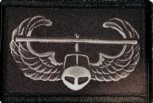 Air Assault Badge Moral Patch.2x3 gancho e loop patch. Feito nos EUA