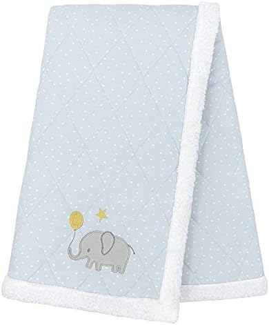 Têxteis vivos Bergo de carrinho de bebê algodão - Elefante Mason | Carrinho Ultra Soft, Lightweight e Versátil, Swaddle e Receber