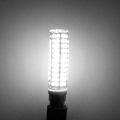 Iluminação LXCOM E11 Bulbo de milho LED 15W Bulbos de candelabros de cerâmica diminuídos - 136 LEDs 2835 Smd 1500lm Cool Branco