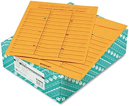 Qualidade Parque 63666 Brown Kraft Redi TAC Box estilo interoffice Envelope, 10 x 13, 100/caixa