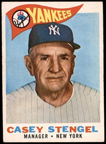 1960 Topps 227 Casey Stengel New York Yankees VG+ Yankees