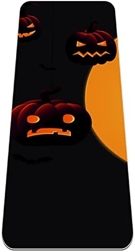 Siebzeh Halloween Pumpkin Light & Bat Premium grossa de ioga de Yoga MAT ECO AMPLICAÇÃO DE RORBO