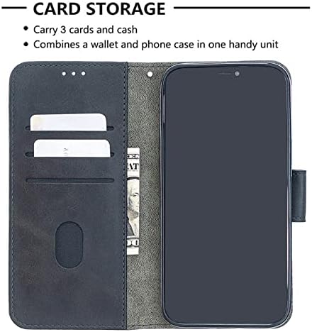 Caixa da carteira Koahs para iPhone 14/14 Pro/14 Plus/14 Pro Max, carteira de couro premium capa completa com slots de cartas