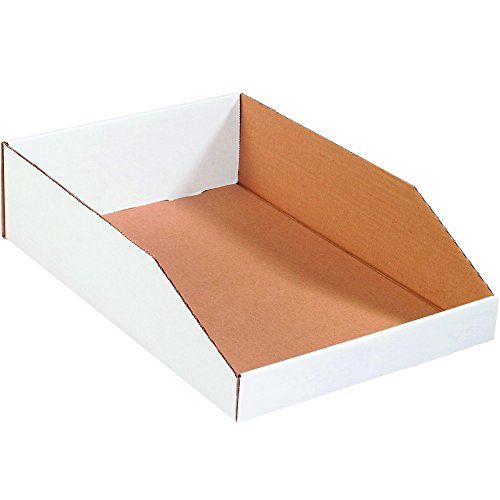 Marca parceira marca pbinmt1224 abrem as caixas de lixeira, 12 x 24 x 4-1/2 , ostras brancas