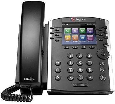 Polycom VVX 401 2200-48400-025 Mídia de negócios de 12 linhas Telefone-adaptador CA não incluído