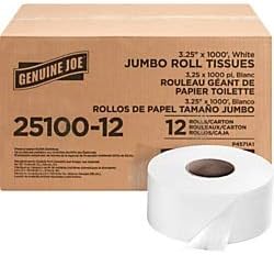Joe genuíno - GJO2510012 2 -Bly Jumbo Roll DiplSr Bath Tissue