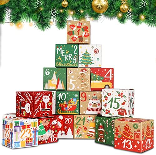 Caixas de calendário do advento de Natal do nosso