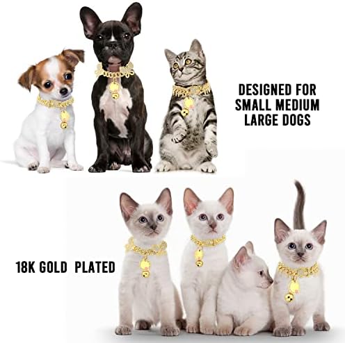 Jantotet rebite colarinho de cachorro de ligação cuba de 13 mm de cão de cães de cão de ouro com design de fivela segura