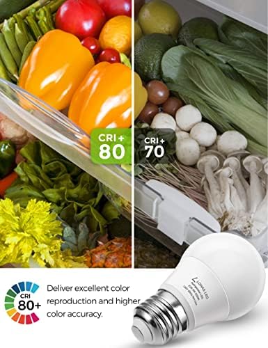 Lâmpada de geladeira Lohas, lâmpada LED equivalente de 40W, luzes de geladeira LED 5W LED 120V, luz do ventilador de teto de base