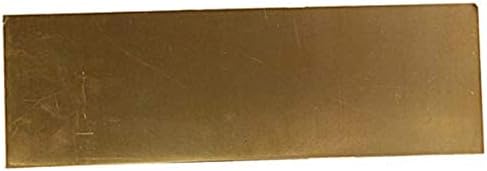 Folha de latão Haoktsb Matérias -primas de percisão de latão de latão, 1,2x100x150mm, 1,5x200x300mm folha de cobre pura