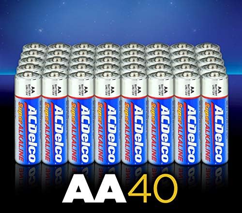 PowerMax EUA acdelco Baterias alcalinas AC265 9V 12pk e baterias AA AA AC232 1.5V 40pk Uso único