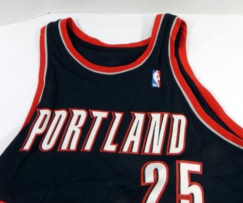 Portland Trail Blazers Travis Outlaw 25 Jogo emitiu Black Jersey 52 566 - jogo da NBA usado