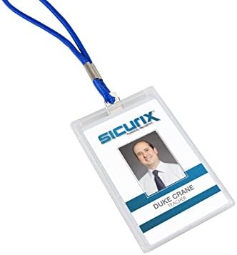 Sicurix Translutent Id Card Dispensadores Dispensadores Vertical 25 pacote claro