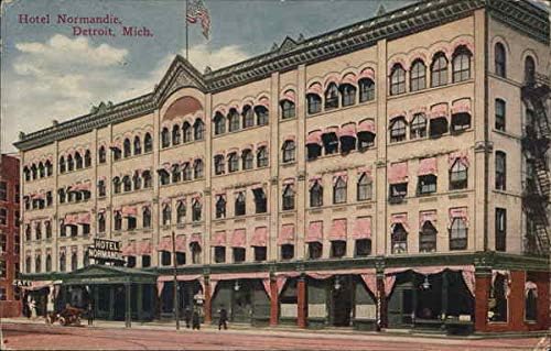 Hotel Normandie Detroit, Michigan MI Original Antique Postcard 1911