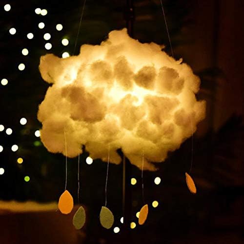 Urbery DIY Cotton Cloud Light, Creative Handmade Cloud Lamp Clouds Flutuating Night Light for Baby Kids Bedroom