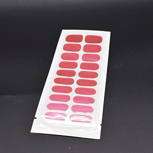 Lifoost Full Cured Gel unhas Tiras de gel Glitter Gel Gelish Stickers 20 tiras de manicure em gel extra-longa
