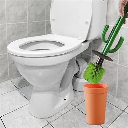 Wionc engraçado Cacto formato de vaso sanitário pincel de vaso sanitário conjunta