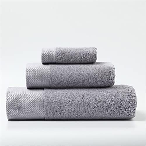CZDYUF grande toalha grossa conjunto de cor de algodão sólido Toalha de banheiro de banheiro de cara de cara para adultos para adultos