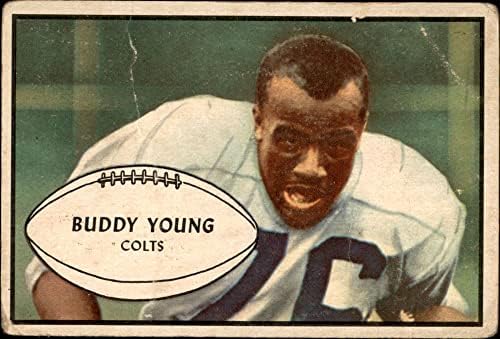 1953 Bowman 30 Buddy Young Baltimore Colts Fair Colts
