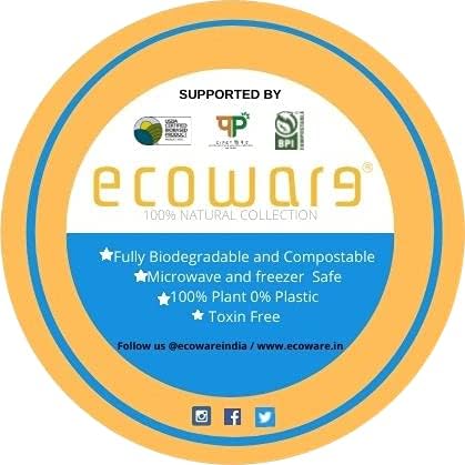 CEDARE: biodegradável, compostável, ecofriário e descartável 270 ml tigela de 270 ml