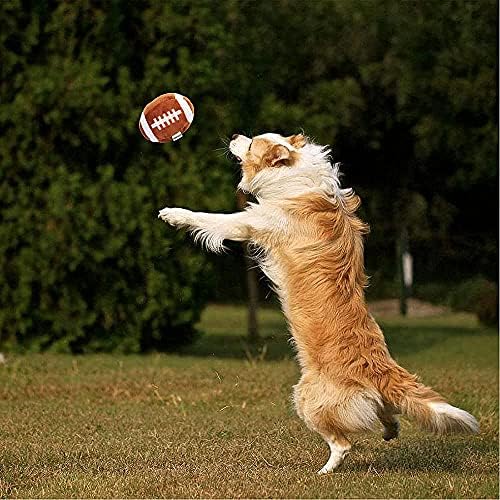 Bola de brinquedos interativos para cães de 3 pacote adequado para cães pequenos e médios, bola de futebol, futebol