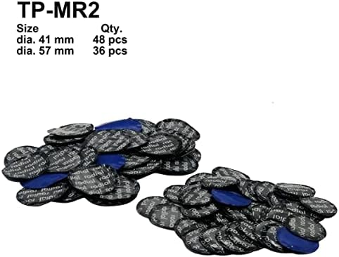 Zerint TP-MR2 Kit de adesivo de pneus radiais 84 PCs, DIA. 1 5/8 48 PCs e DIA. 2 1/4 36 PCs em uma caixa