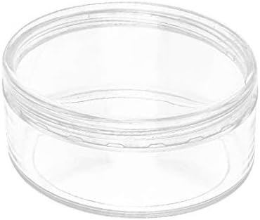 Nova redonda LON0167 100ml apresentou uma tampa de parafuso transparente e eficácia de eficácia jar de contêiner jar para creme cosmético