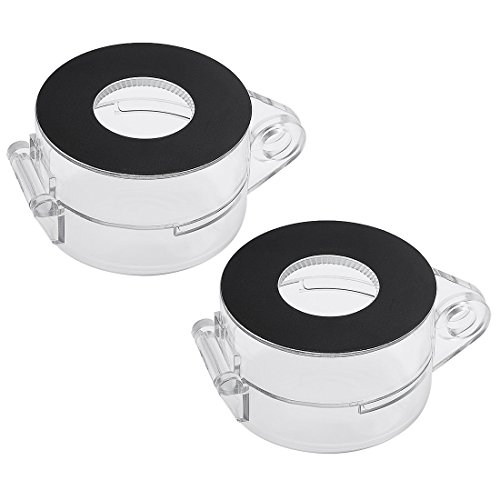 UXCELL® 2PCS Black Clear Plastic Switch Tampa Protetor para interruptor de botão de push de 22 mm de diâmetro
