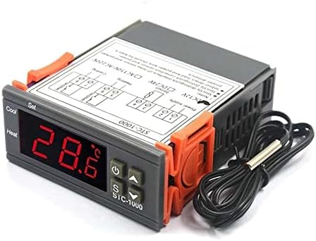 LFDECOR Controlador de temperatura digital Termostato Termostato Relé Incubadora LED Aquecimento LED Sensor de resfriamento