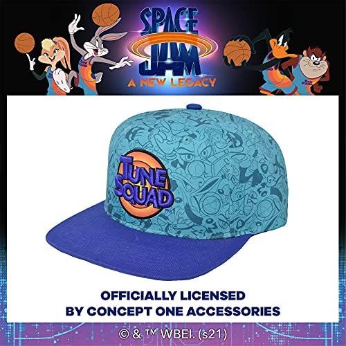 Conceito One Warner Bros Space Jam 2 Tune Squad Snapback Hat, boné de beisebol ajustável