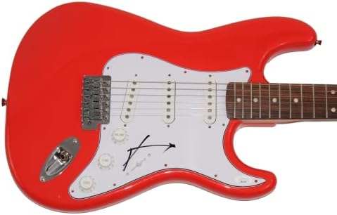 Jared Leto assinou autógrafos de tamanho real de stratocaster de stratocaster de stratocaster A W/ James Spence