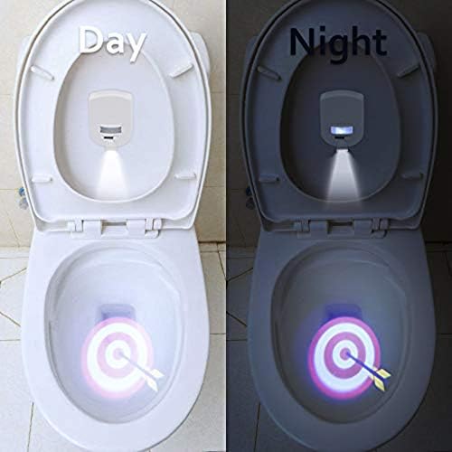 Sangni Novelty Toilet Projector Light Night Light para uso em tigelaes de vaso sanitário sensor ativado pela luz noturna, presente