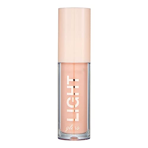 Xiahium Girls Lip Lip Gloss Organic Light Liquid tinta Vidro de luz 12 cores hidratante Lip Lip Lip Gloss Glaze 3,5ml de veludo Puff