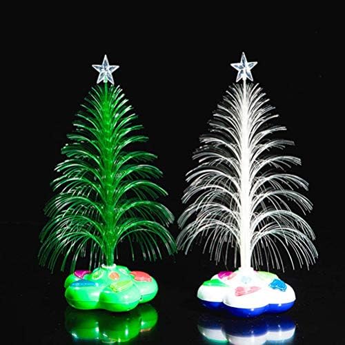 Fibra óptica LED Flash colorido de Natal árvore da árvore leve Festa de Natal Luz de decoração de casa