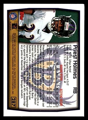 1999 Topps 287 Priest Holmes Baltimore Ravens NM/MT Ravens Texas